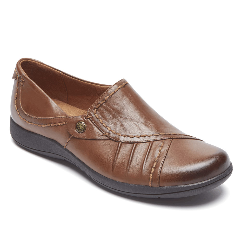 Rockport Singapore Womens Flats - Daisey Monk Brown - SZ2357610